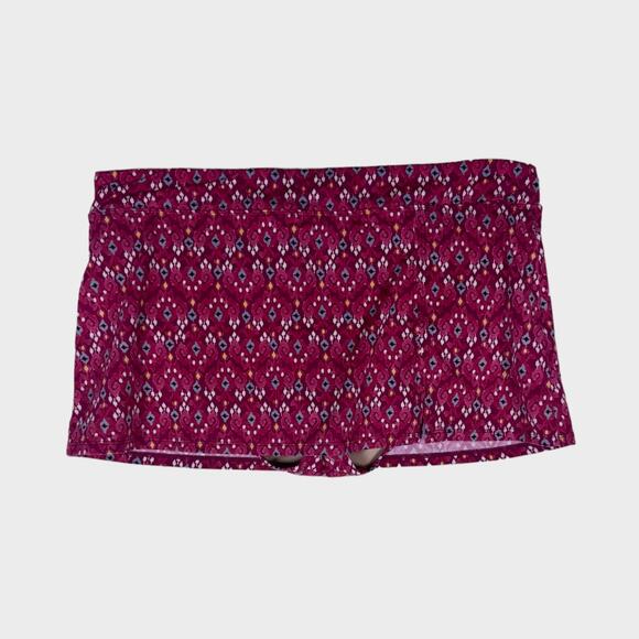 Garnet Hill Womens Size 16 Pink Multi Swim Skirt Nylon Spandex - Picture 1 of 6